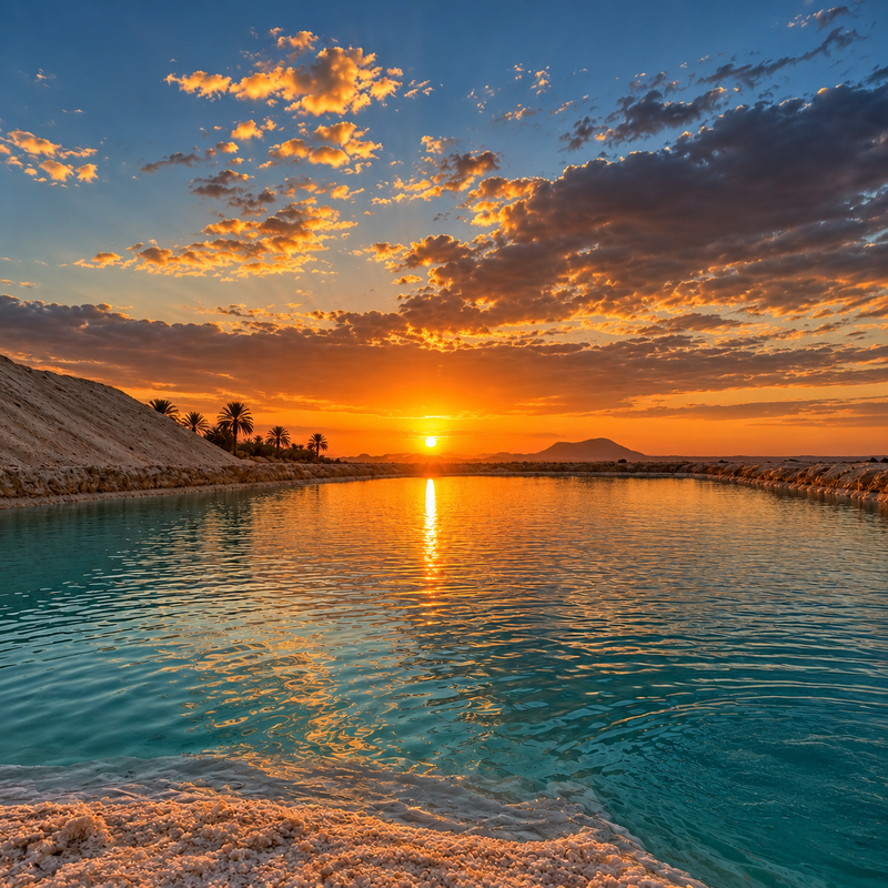 The Hidden Sunset Above the Lake