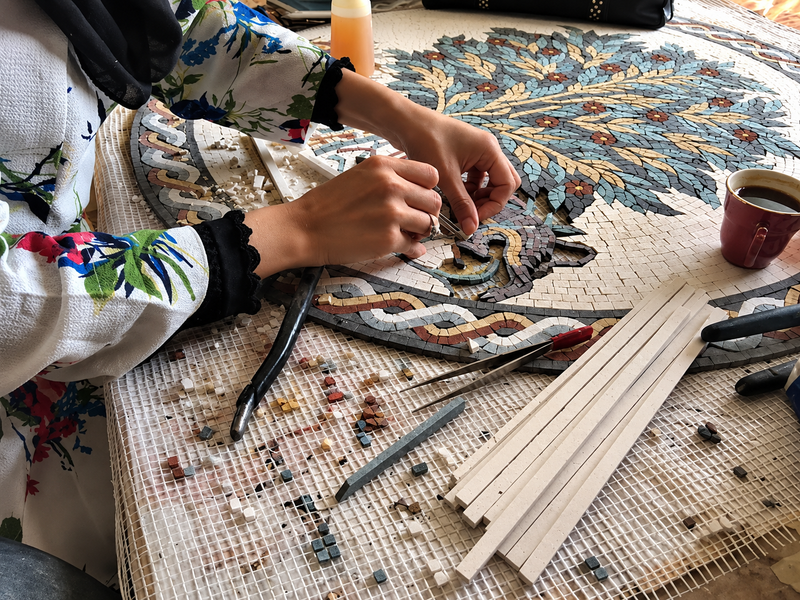 Mosaic Workshop in Madaba